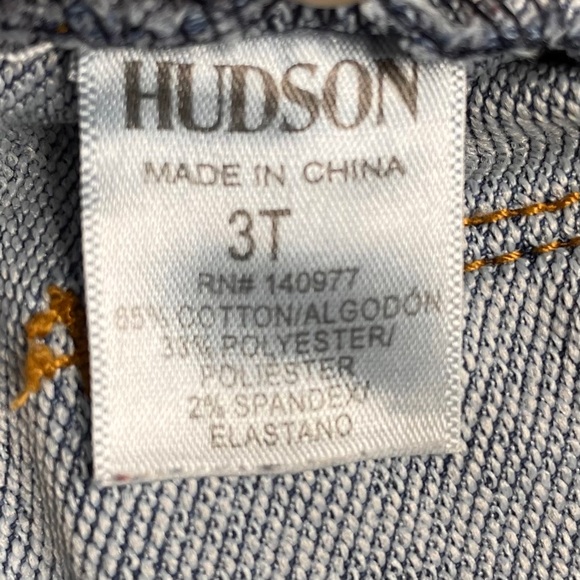Hudson Toddler Cuffed Jeans Size 3T - Picture 10 of 10